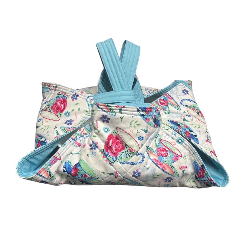 Hand Crafted Casserole Dish Carrier Large Quilted Reversible Pie Plate Carrier
